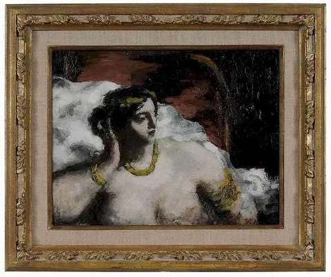 Leon Kelly, Lady in White, circa 1930, oil on panel