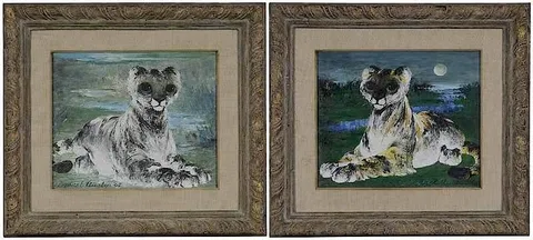 Darrel Austin, A Pair: Blue Inlet, Dune Cub, 1962, oil on canvas