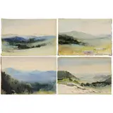 Alice Ravenel Huger Smith, Four North Carolina Mountain Views