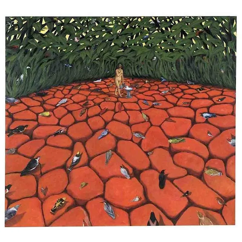 The Gift from the Garden by Gina Gilmour, acrylic on canvas, sold Sep 2017