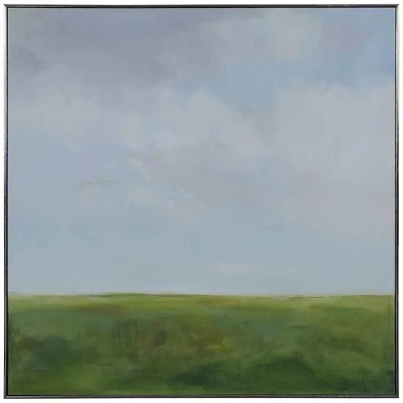 J. Ball, Landscape, oil on canvas
