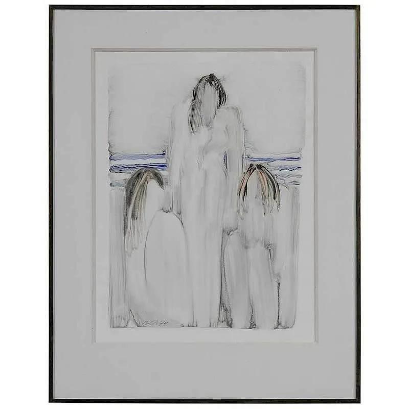 Matt Phillips, Three Nudes, 1974, monotype