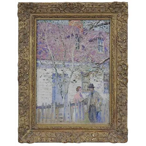 Gari Melchers, Conversation (or The Gossips), oil on canvas