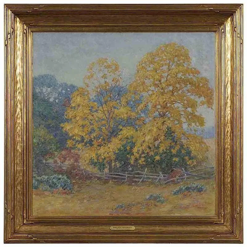 The Procession-Old Lyme by William Chadwick, oil on canvas, sold Sep 2017