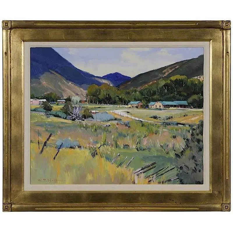 Valley Road by William Cather Hook, acrylic on canvas, sold Sep 2017