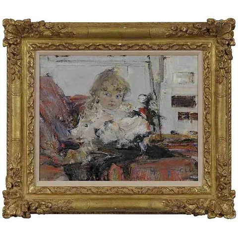 Nicolai Fechin, Baby Eya, the artist's daughter, circa 1923, oil on canvas