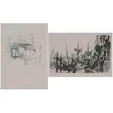 James Abbott McNeill Whistler, Two prints: The Smith's Yard (W.88)