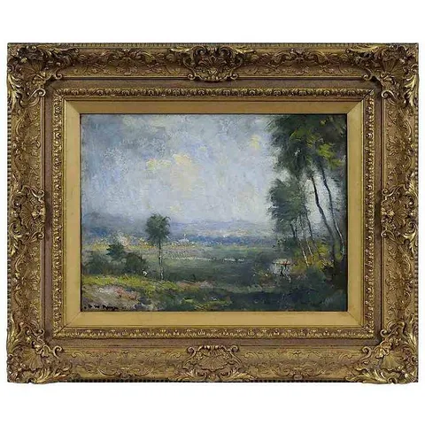 Henry Ward Ranger, Tropical Landscape, oil on panel