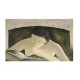 Georges Yatridès, Woman Reading, 1955, oil on canvas
