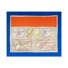 Achille Perilli, Elogio Dell Ambascatori, 1962, oil and mixed media on canvas