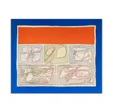 Achille Perilli, Elogio Dell Ambascatori, 1962, oil and mixed media on canvas