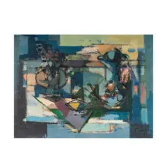 Naturaleza Muerta by José Palmeiro, 1953, oil on canvas, sold Sep 2025