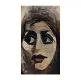 Renato Guttuso, Portrait, oil on canvas