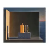 David Ligare, Still Life With Candle and Water, 2007, oil on canvas