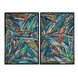 Charles (Chuck) Arnoldi, Snake Eyes (Diptych), 2013, oil on linen