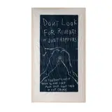 Tracey Emin, It Just Happens, 2001, woodcut print on calico with embroidery