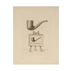 René Magritte, Ceci n'est Pas Une Pipe, etching