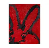 Hunt Slonem, Untitled (Rabbit), 2017, acrylic on wood panel