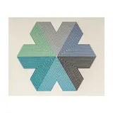 Frank Stella, Star of Persia II, 1967, seven color lithograph on English Vellum graph paper
