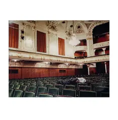Erwin Wurm, Untitled (Man in Auditorium), 2001, c-print mounted to sintra, framed