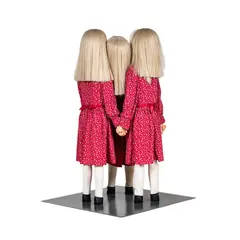 Simon Schubert, One, Two, Three, Out Goes She, 2008, PU foam, hair, fabric, oil, steel, leather