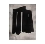 Guy Girard Dill, Triple Black, 1990, monoprint on paper