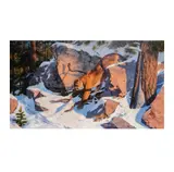 Leon Parson, Mountain Lion, oil on canvas