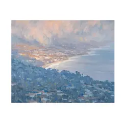 Jesse Powell, Last Light, Laguna Coast, oil on canvas