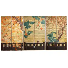 Albert Herter, Six Panels from El Mirasol, Santa Barbara, painted in oil