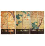 Albert Herter, Six Panels from El Mirasol, Santa Barbara, painted in oil