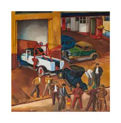Kay Works, The Tow, Montgomery Street, 1930s, oil on canvas