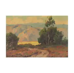 Maurice Braun, California Landscape, oil on board