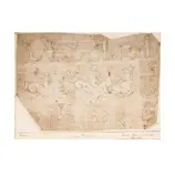 Giulio Campi, Studies for a Freize with Mythological Sea Creatures, c. 1550, Pen and Brown Ink