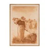 Camille Pissarro, Les Faneuses, etching on Japon, from "Histoire des Peintres Impressionists", deluxe