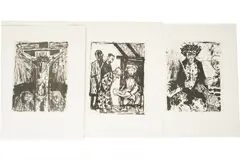 Otto Dix, Three Works from Matthaus Evangelium, 1960, each: lithograph