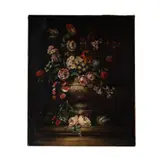 Gustave Emile Couder, Floral Still Life, oil on canvas
