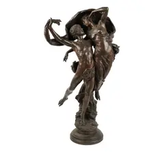 Eugène Marioton, La Danse, patinated bronze