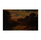 Arthur Foord Hughes, On the Front Near Nottingham, oil on canvas