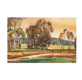 Eugene M. Frandzen, Eucalyptus Landscape, gouache