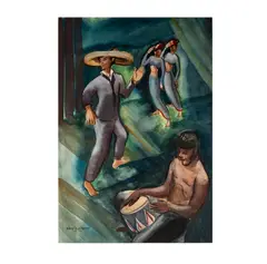 Dorothy Sklar, Cuban Nightclub No. 1, 1944, watercolor