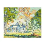 Helen F. Fuchs, Chicken Coop, oil on board