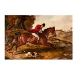 Alfred Wheeler, Foxhunt, oil on board
