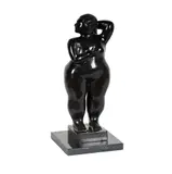 Fernando Botero, Nude Woman, patinated bronze, mounted to stone plinth