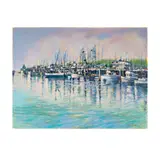 Aldo Luongo, Harbor Scene, serigraph