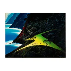 Eyvind Earle, Coastal Pasture, serigraph