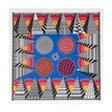 Pedro Friedeberg, Teotihuacanizacion de Mesopotamia, screenprint in colors