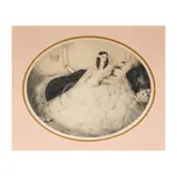 Louis Icart, Eventail Noir ("Black Fan"), 1931, etching and aquatint