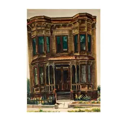 House on Bunker Hill, Los Angeles by Paul Wildhaber, watercolor on paper, sold Jan 2026