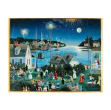 Sally Caldwell Fisher, A Wonderful Night, serigraph on canvas