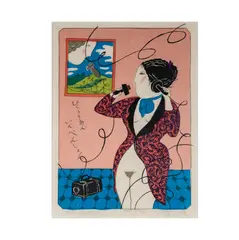 Mayumi Oda, Bell Telephone, color screenprint artist's proof
